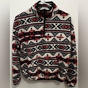 No Boundaries Girls Aztec Print 
Size Medium (7/8) Soft Fleece Pullover